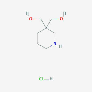 [3-(Hydroxymethyl)piperidin-3-yl]methanol;hydrochloride