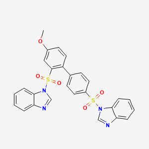 1,1'-(4-methoxy-[1,1'-biphenyl]-2,4'-disulfonyl)bis(1H-benzo[d]imidazole)