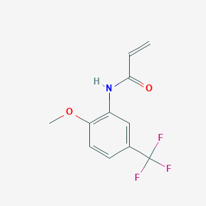 N-[2-methoxy-5-(trifluoromethyl)phenyl]prop-2-enamide