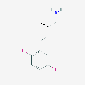 (2S)-4-(2,5-Difluorophenyl)-2-methylbutan-1-amine