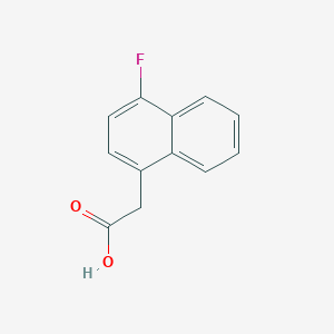 molecular formula C12H9FO2 B2368048 2-(4-Fluoronaphthalen-1-yl)acetic acid CAS No. 3833-03-2