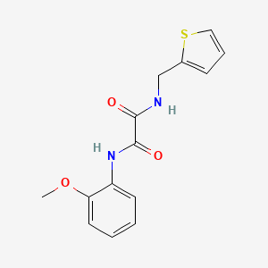 molecular formula C14H14N2O3S B2368060 N'-(2-methoxyphenyl)-N-(thiophen-2-ylmethyl)oxamide CAS No. 498536-30-4