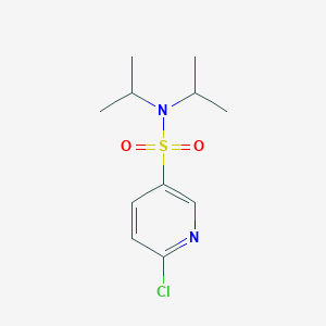 molecular formula C11H17ClN2O2S B2368069 6-chloro-N,N-bis(propan-2-yl)pyridine-3-sulfonamide CAS No. 568566-62-1