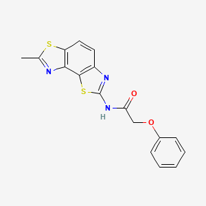 N-(7-methyl-[1,3]thiazolo[5,4-e][1,3]benzothiazol-2-yl)-2-phenoxyacetamide