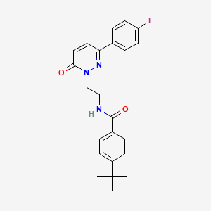 molecular formula C23H24FN3O2 B2368087 4-(tert-butyl)-N-(2-(3-(4-fluorophenyl)-6-oxopyridazin-1(6H)-yl)ethyl)benzamide CAS No. 921850-73-9