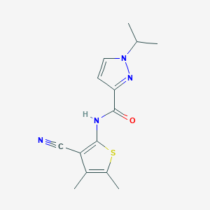 N-(3-cyano-4,5-dimethylthiophen-2-yl)-1-isopropyl-1H-pyrazole-3-carboxamide