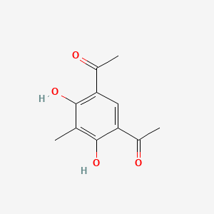 1,5-Diacetyl-2,4-dihydroxy-3-methylbenzene