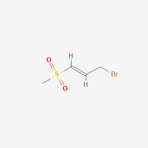 molecular formula C4H7BrO2S B2368092 (E)-3-Bromo-1-methylsulfonylprop-1-ene CAS No. 80729-59-5
