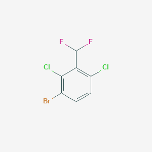 molecular formula C7H3BrCl2F2 B2368099 1-Bromo-2,4-dichloro-3-(difluoromethyl)benzene CAS No. 943830-38-4