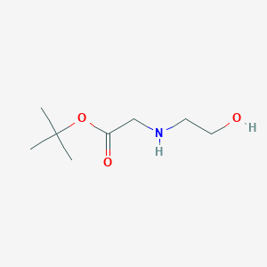 molecular formula C8H17NO3 B2368106 Tert-butyl 2-[(2-hydroxyethyl)amino]acetate CAS No. 57561-39-4; 66937-71-1