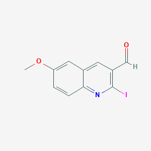 molecular formula C11H8INO2 B2368118 2-Iodo-6-methoxyquinoline-3-carbaldehyde CAS No. 1401319-32-1