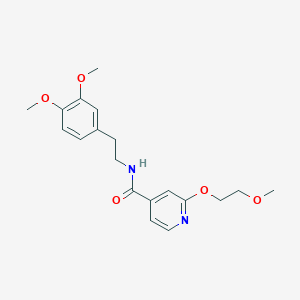 molecular formula C19H24N2O5 B2368135 N-[2-(3,4-dimethoxyphenyl)ethyl]-2-(2-methoxyethoxy)pyridine-4-carboxamide CAS No. 2034316-56-6