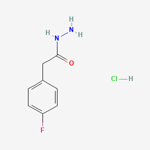 B2368150 2-(4-Fluorophenyl)acetohydrazide hydrochloride CAS No. 1956310-61-4; 34547-28-9
