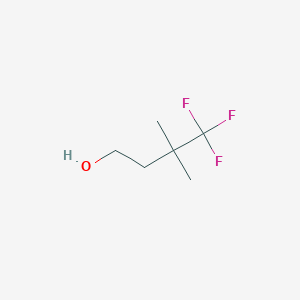 molecular formula C6H11F3O B2368152 4,4,4-Trifluoro-3,3-dimethylbutan-1-ol CAS No. 1821679-30-4