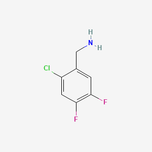 molecular formula C7H6ClF2N B2368218 2-Chloro-4,5-difluorobenzylamine CAS No. 771582-19-5