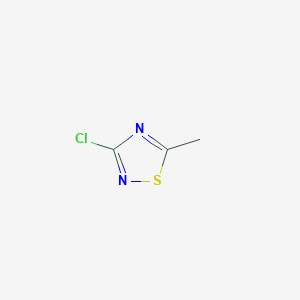 molecular formula C3H3ClN2S B2368229 3-Chloro-5-methyl-1,2,4-thiadiazole CAS No. 1393584-82-1