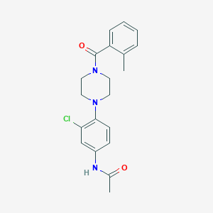 N-{3-chloro-4-[4-(2-methylbenzoyl)-1-piperazinyl]phenyl}acetamide