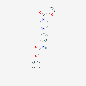 2-(4-tert-butylphenoxy)-N-{4-[4-(2-furoyl)-1-piperazinyl]phenyl}acetamide