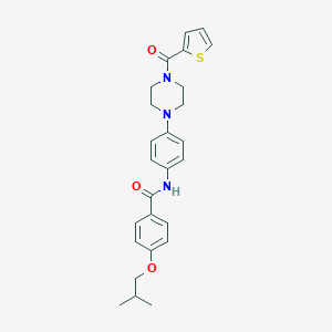 4-isobutoxy-N-{4-[4-(2-thienylcarbonyl)-1-piperazinyl]phenyl}benzamide