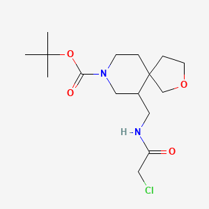 Tert-butyl 6-[[(2-chloroacetyl)amino]methyl]-2-oxa-8-azaspiro[4.5]decane-8-carboxylate