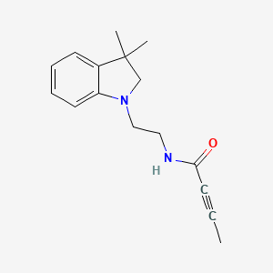 N-[2-(3,3-Dimethyl-2H-indol-1-yl)ethyl]but-2-ynamide