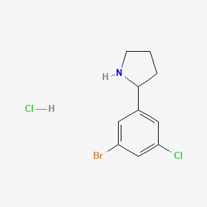 2-(3-Bromo-5-chlorophenyl)pyrrolidine hydrochloride