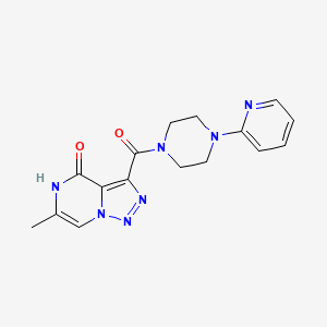 6-methyl-3-[(4-pyridin-2-ylpiperazin-1-yl)carbonyl][1,2,3]triazolo[1,5-a]pyrazin-4(5H)-one