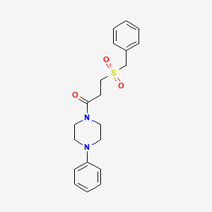 3-(Benzylsulfonyl)-1-(4-phenylpiperazin-1-yl)propan-1-one