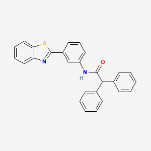 N-[3-(1,3-benzothiazol-2-yl)phenyl]-2,2-diphenylacetamide