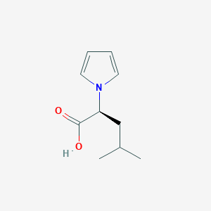molecular formula C10H15NO2 B2368357 (2S)-4-Methyl-2-(1H-pyrrol-1-YL)pentanoic acid CAS No. 53623-78-2