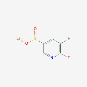 molecular formula C5H2F2LiNO2S B2368358 Lithium(1+) ion 5,6-difluoropyridine-3-sulfinate CAS No. 2172212-61-0