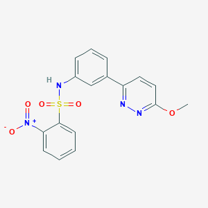 N-(3-(6-methoxypyridazin-3-yl)phenyl)-2-nitrobenzenesulfonamide