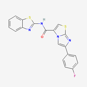 N-(benzo[d]thiazol-2-yl)-6-(4-fluorophenyl)imidazo[2,1-b]thiazole-3-carboxamide