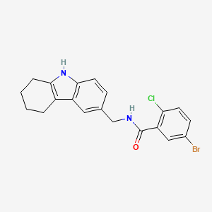 5-bromo-2-chloro-N-((2,3,4,9-tetrahydro-1H-carbazol-6-yl)methyl)benzamide
