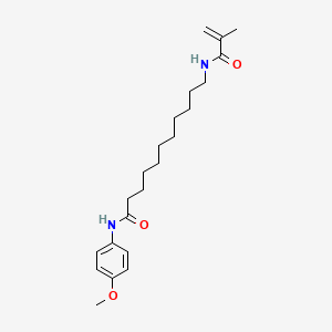 N-(4-methoxyphenyl)-11-(2-methylprop-2-enoylamino)undecanamide
