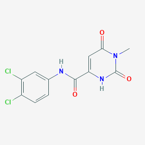 N-(3,4-dichlorophenyl)-6-hydroxy-1-methyl-2-oxo-1,2-dihydro-4-pyrimidinecarboxamide
