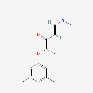 molecular formula C15H21NO2 B2368441 1-(Dimethylamino)-4-(3,5-dimethylphenoxy)-1-penten-3-one CAS No. 306979-65-7