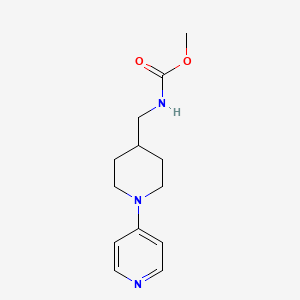 molecular formula C13H19N3O2 B2368448 Methyl ((1-(pyridin-4-yl)piperidin-4-yl)methyl)carbamate CAS No. 2034504-01-1