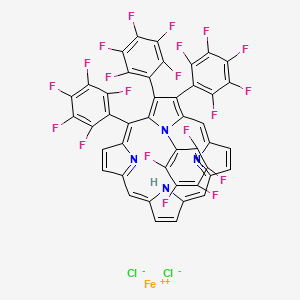 molecular formula C44H10Cl3F20FeN4 B2368495 5,10,15,20-tetrakis(pentafluorophenyl)-21H,23H-porphyrin iron(III) chloride CAS No. 36965-71-6