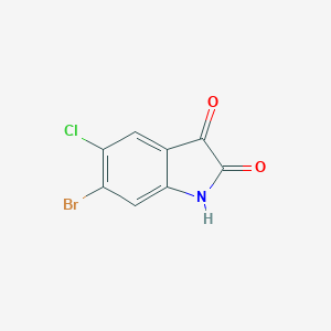 molecular formula C8H3BrClNO2 B023685 6-溴-5-氯吲哚-2,3-二酮 CAS No. 192799-05-6