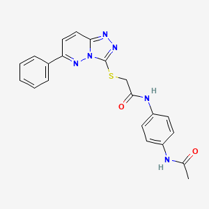 N-(4-acetamidophenyl)-2-((6-phenyl-[1,2,4]triazolo[4,3-b]pyridazin-3-yl)thio)acetamide