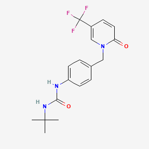 N-(tert-butyl)-N'-(4-{[2-oxo-5-(trifluoromethyl)-1(2H)-pyridinyl]methyl}phenyl)urea