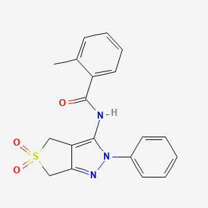 N-(5,5-dioxido-2-phenyl-4,6-dihydro-2H-thieno[3,4-c]pyrazol-3-yl)-2-methylbenzamide