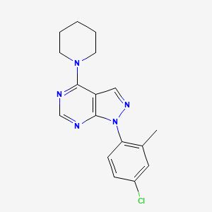 1-(4-chloro-2-methylphenyl)-4-(piperidin-1-yl)-1H-pyrazolo[3,4-d]pyrimidine