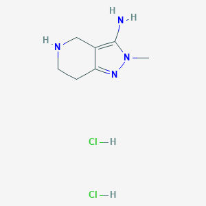 2-Methyl-4,5,6,7-tetrahydro-2H-pyrazolo[4,3-c]pyridin-3-amine dihydrochloride