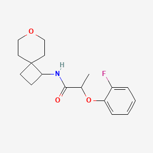 2-(2-fluorophenoxy)-N-(7-oxaspiro[3.5]nonan-1-yl)propanamide
