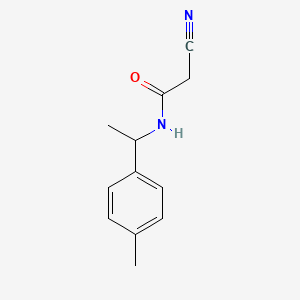 molecular formula C12H14N2O B2368529 2-cyano-N-[1-(4-methylphenyl)ethyl]acetamide CAS No. 444907-79-3