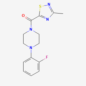(4-(2-Fluorophenyl)piperazin-1-yl)(3-methyl-1,2,4-thiadiazol-5-yl)methanone