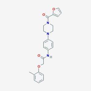 N-{4-[4-(Furan-2-carbonyl)-piperazin-1-yl]-phenyl}-2-o-tolyloxy-acetamide