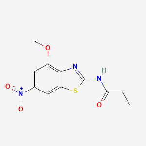 N-(4-methoxy-6-nitrobenzo[d]thiazol-2-yl)propionamide